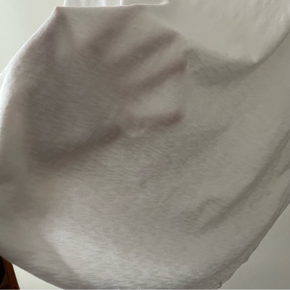 Talbots White Short Sleeve Tee Cotton/Modal Slub Knit Stitched Neckline Size 1X - Picture 6 of 12